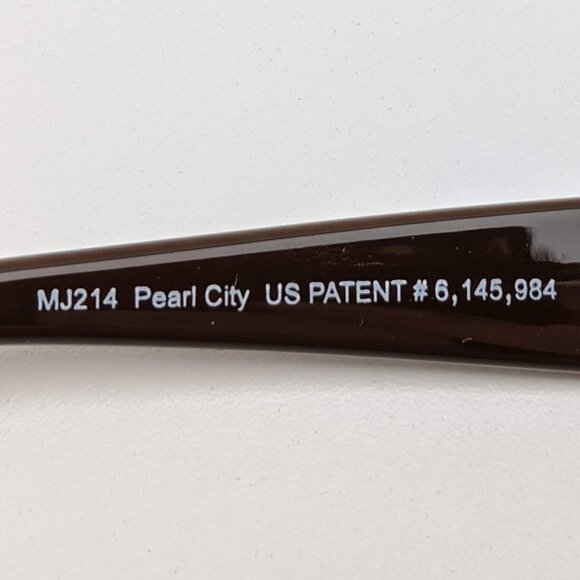 🕶️Custom! Italy! Maui Jim MJ214-01A Pearl City Sunglasses 63/17 125 /KAD834🕶️​ - Picture 3 of 6